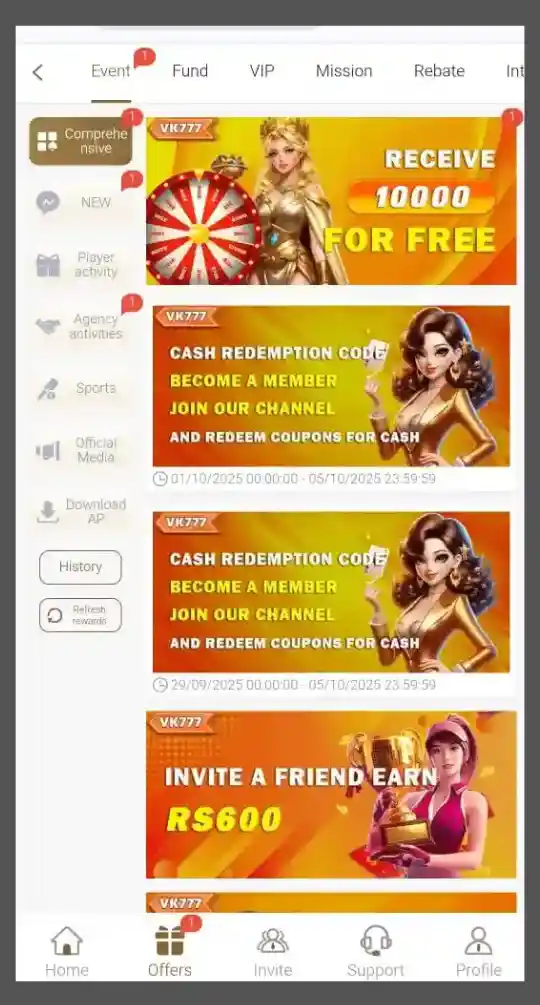 VK777 Game APK Download